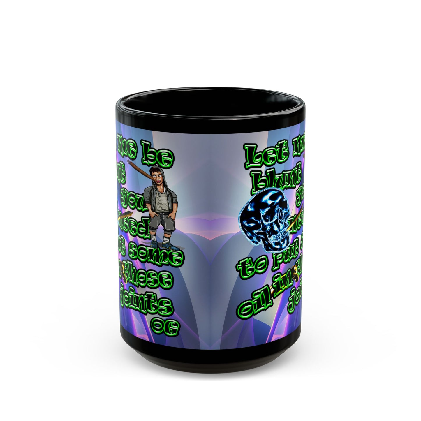 og - Black Mug (grey-pink wave)