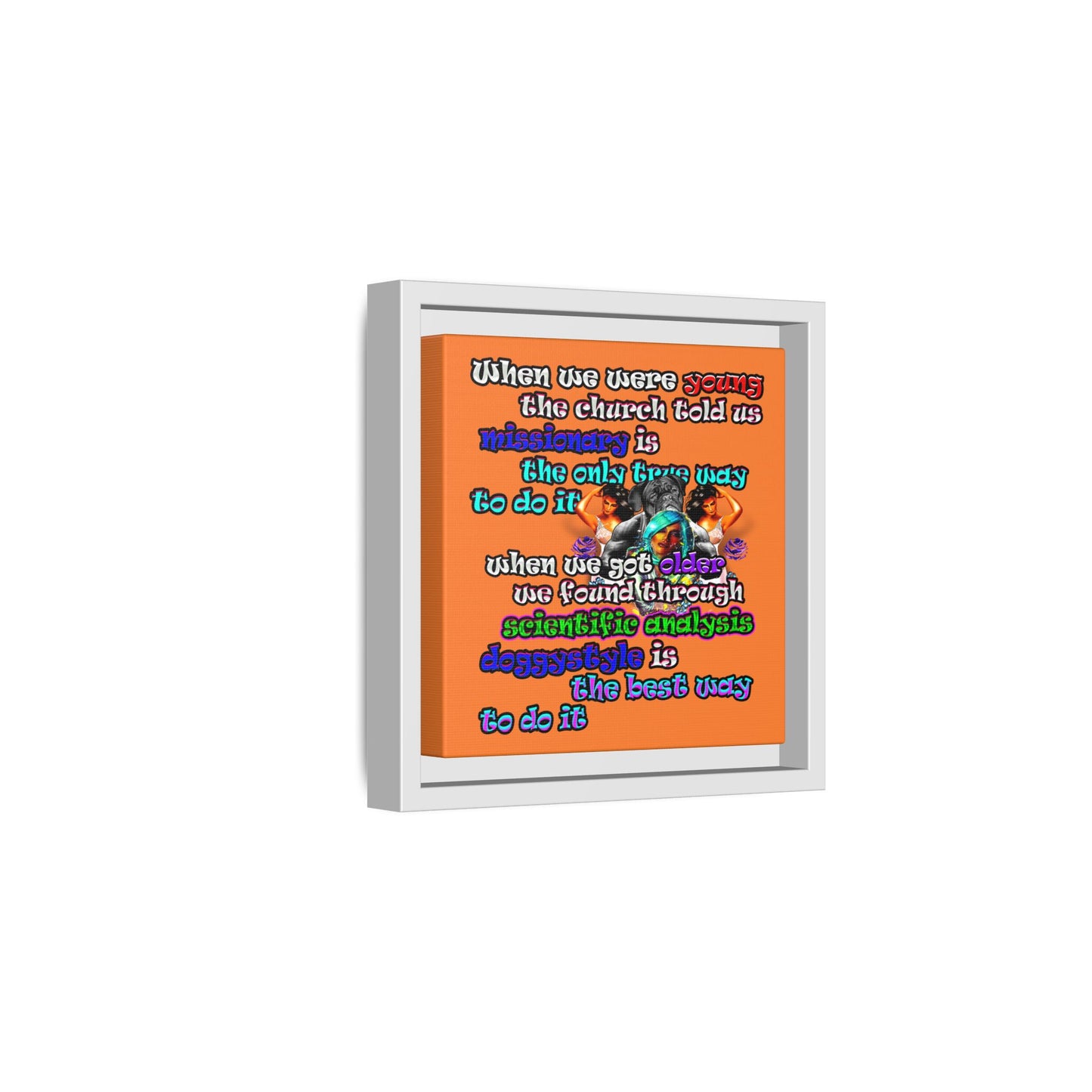 doggystyle - framed canvas art (crusta)