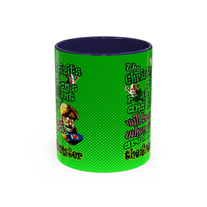 christmas spirits of boston - Accent Mug (logo green)