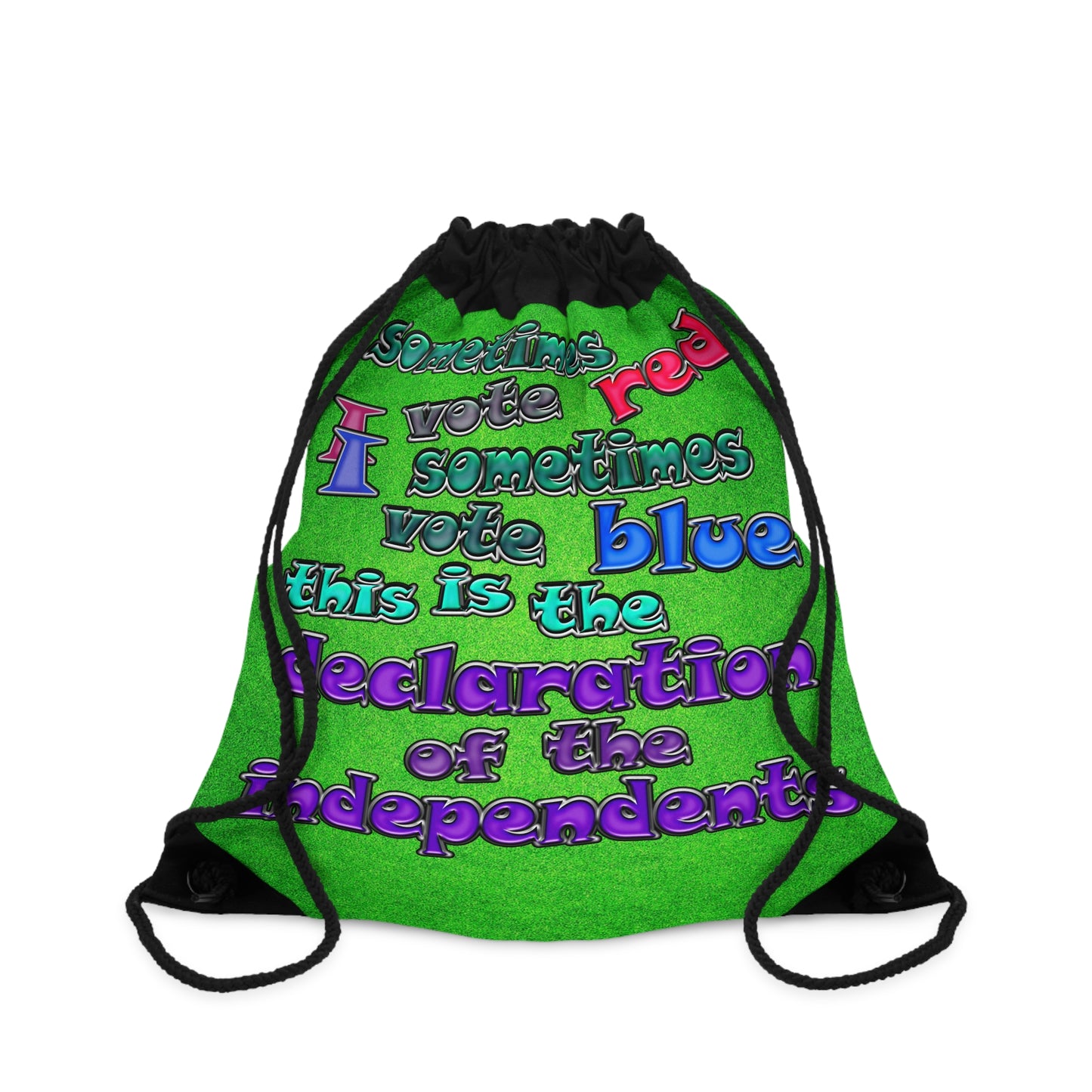 declaration of the independents - Drawstring Bag (green turf)