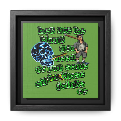og - framed canvas art (green)