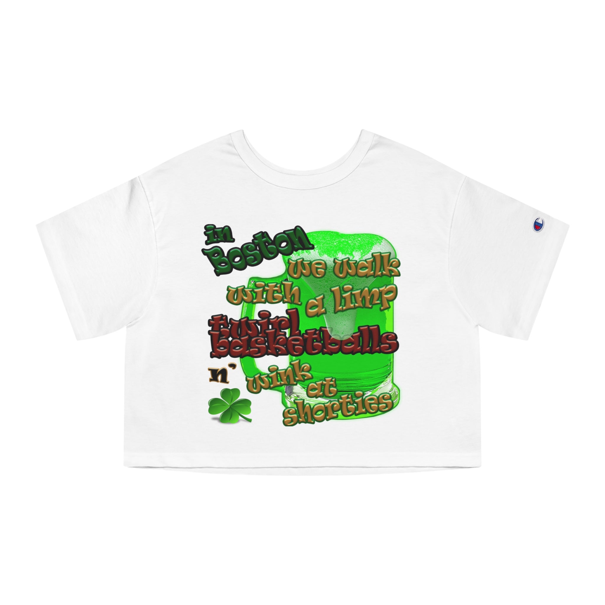 celtics logo - Champion Women's Heritage Cropped T-Shirt