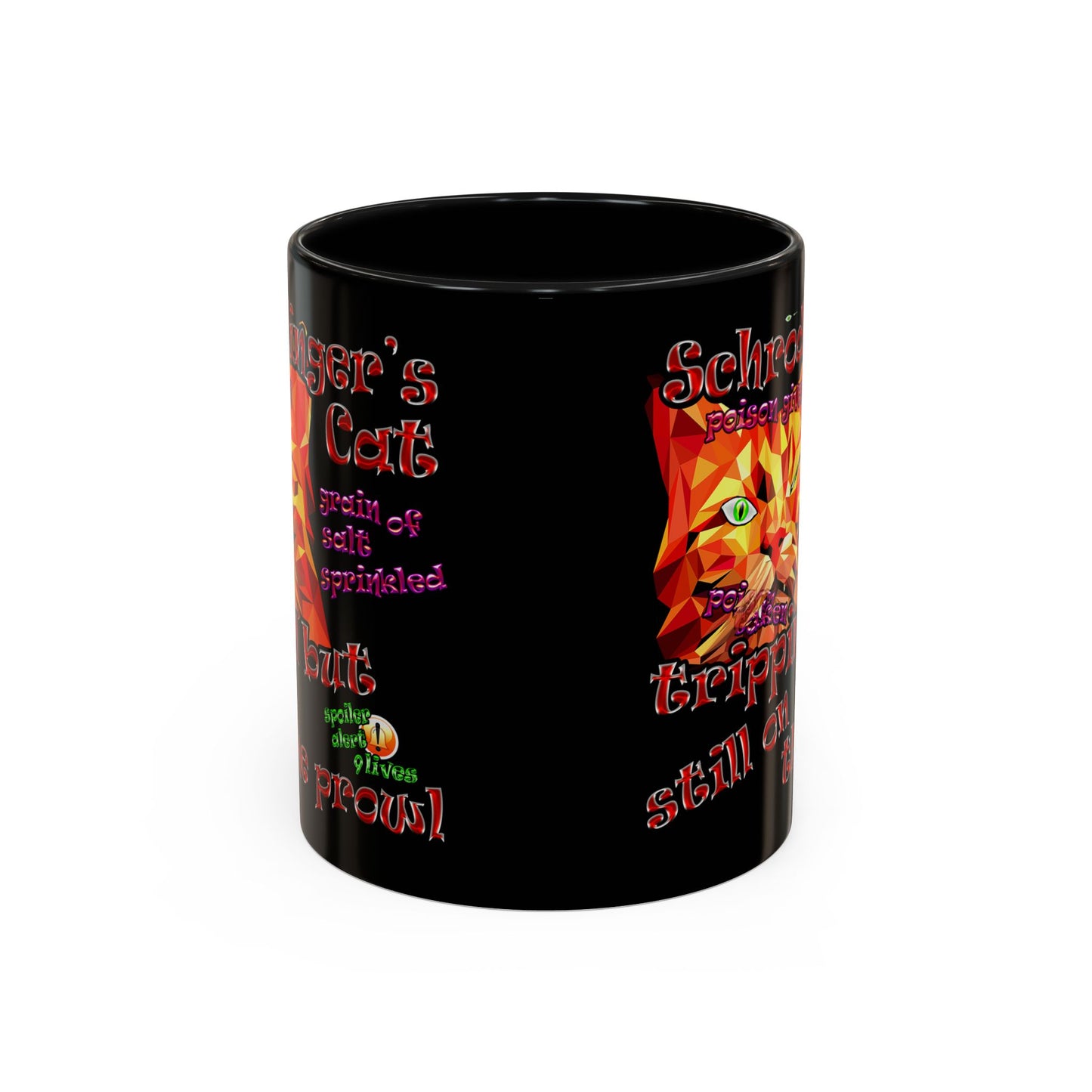 schrodinger's cat - Accent Mug (black)