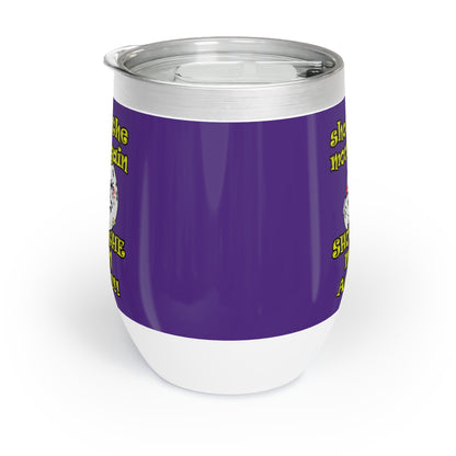 shoot the moon again - Chill Wine Tumbler (purple)