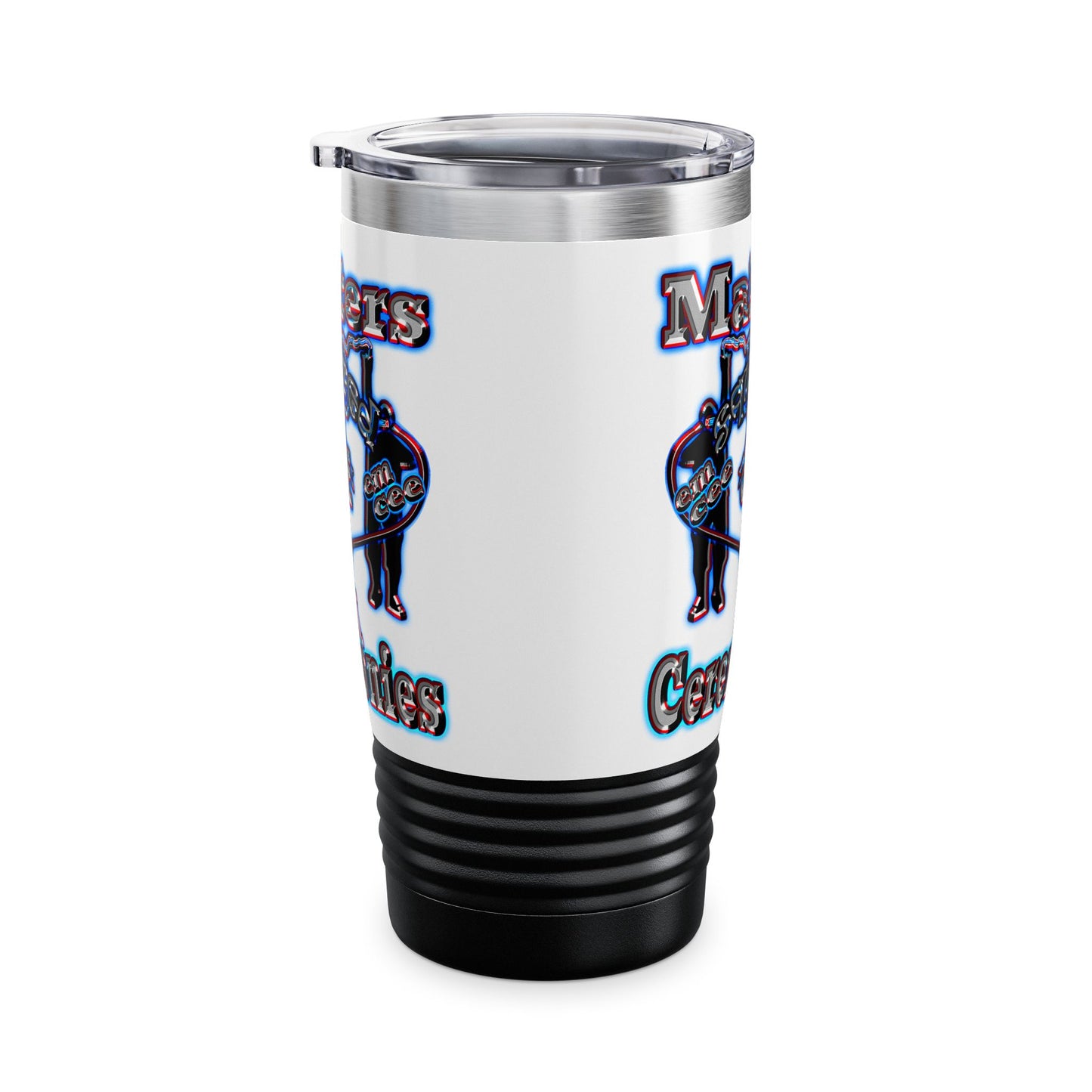 em cee squared - Ringneck Tumbler, 20oz (white)