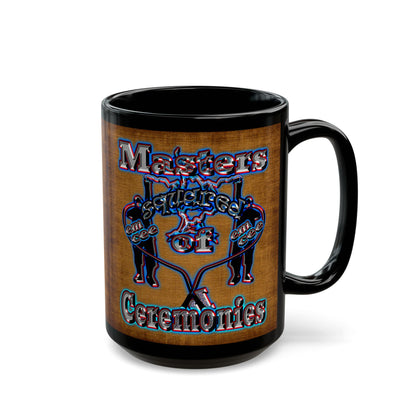 em cee squared - Black Mug (brown papyrus)