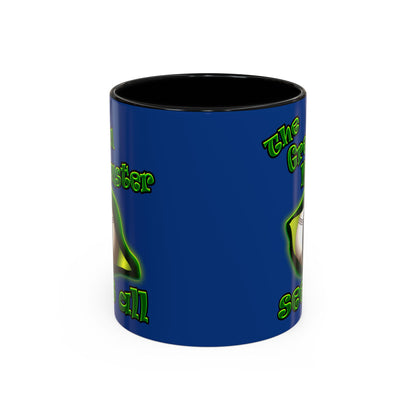 green monster - Accent Mug (dark blue)
