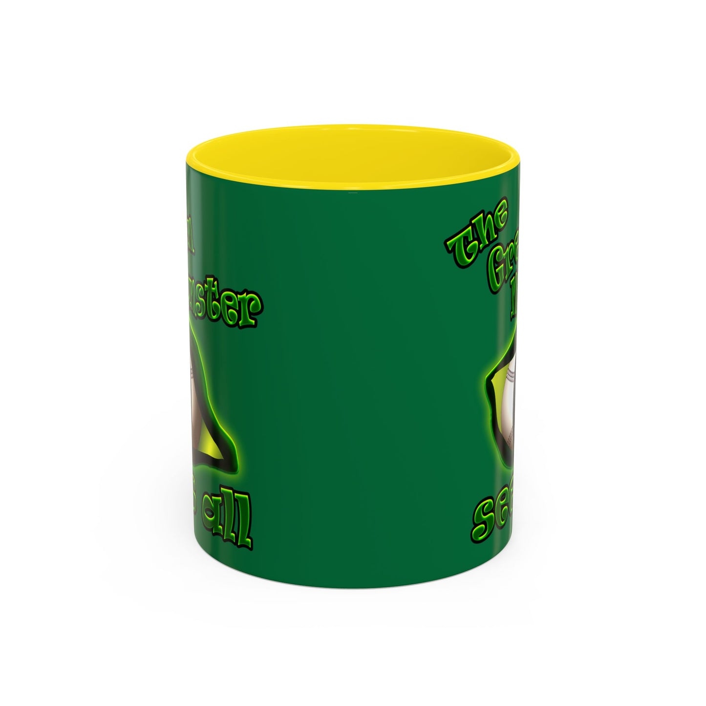 green monster - Accent Mug (dark green)