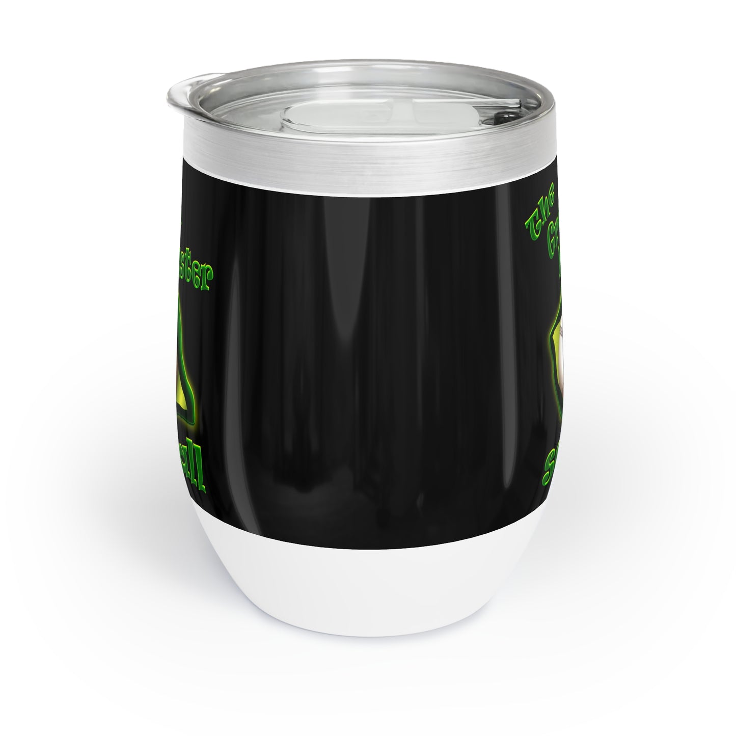green monster - Chill Wine Tumbler (black)