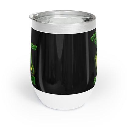 green monster - Chill Wine Tumbler (black)