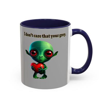 I don't care that your grey - Accent Mug (light grey)