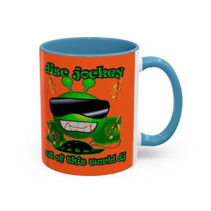 disc jockey - Accent Mug (orange)