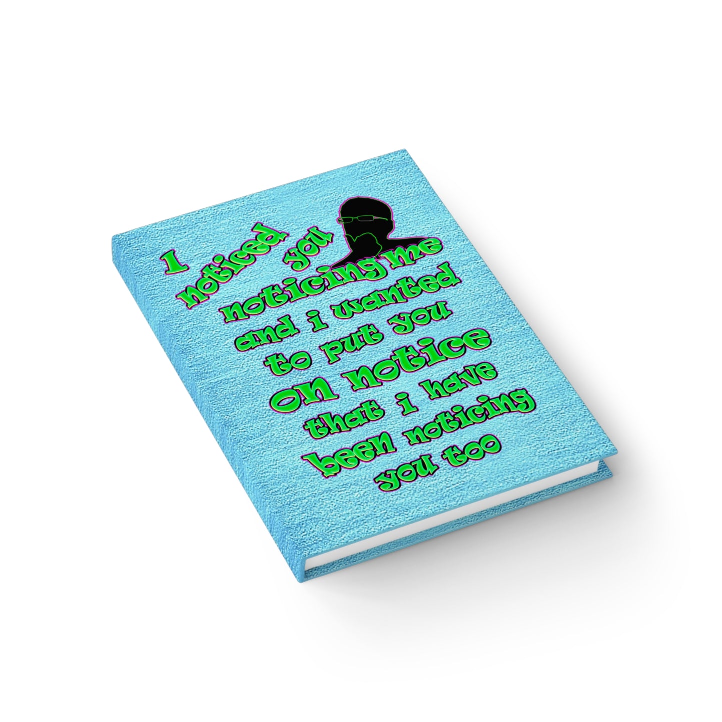 noticed you noticing - journal-lined (faded blue)