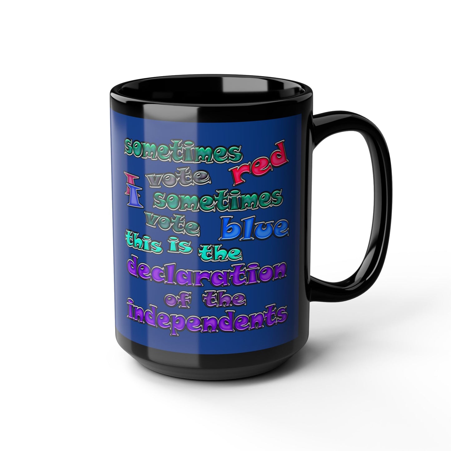 declaration of the independents - Black Mug (dark blue)