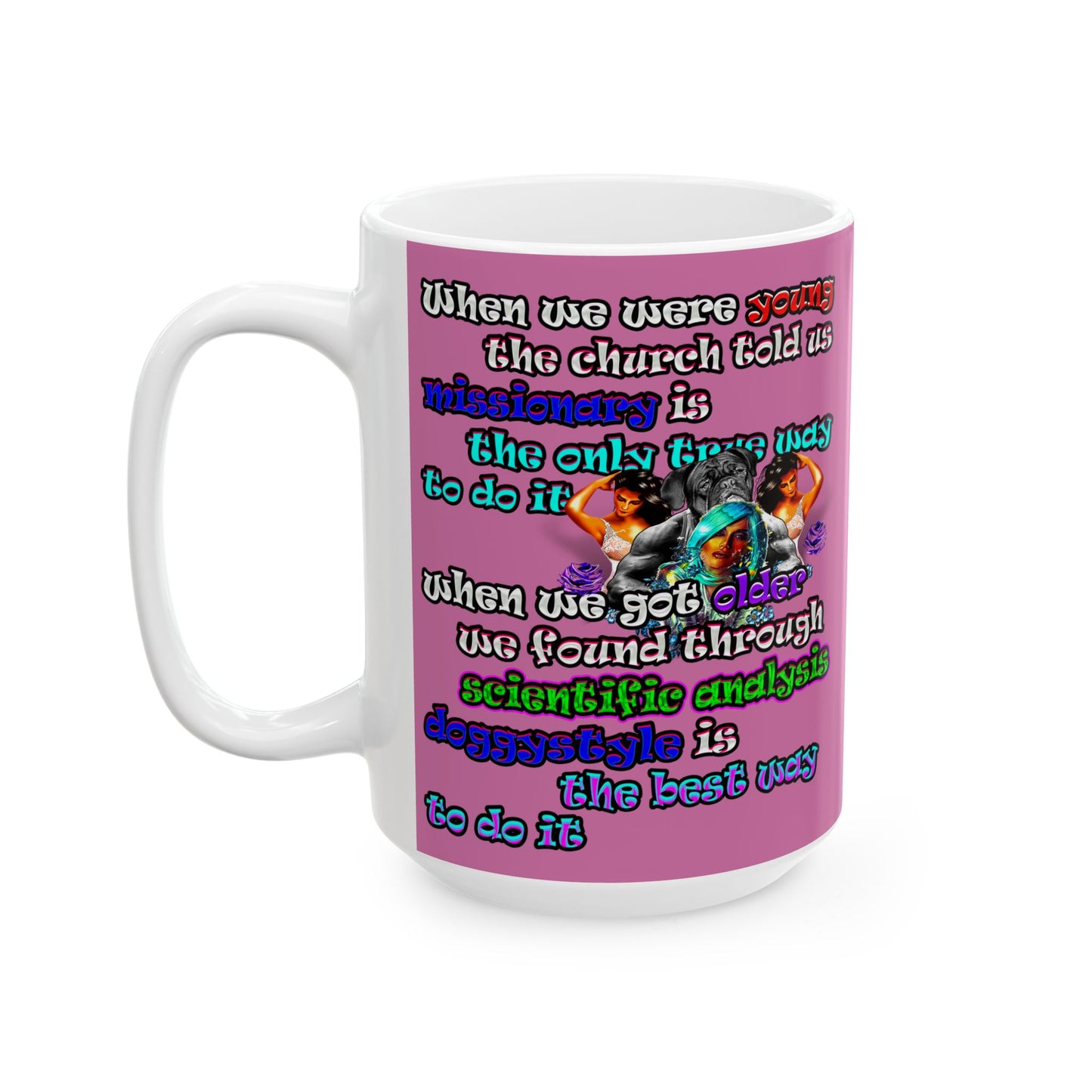 doggystyle - White Mug (light pink)