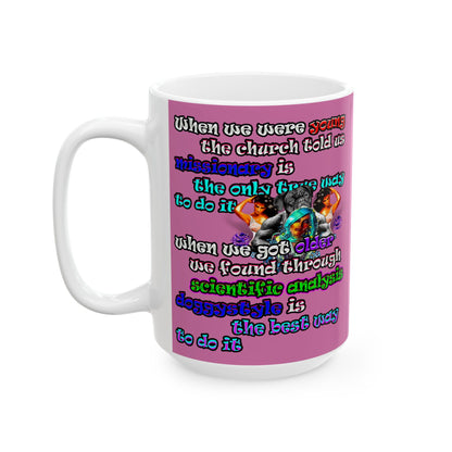 doggystyle - White Mug (light pink)