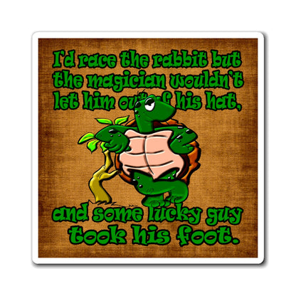 turtle race - Magnets - (brown papyrus)