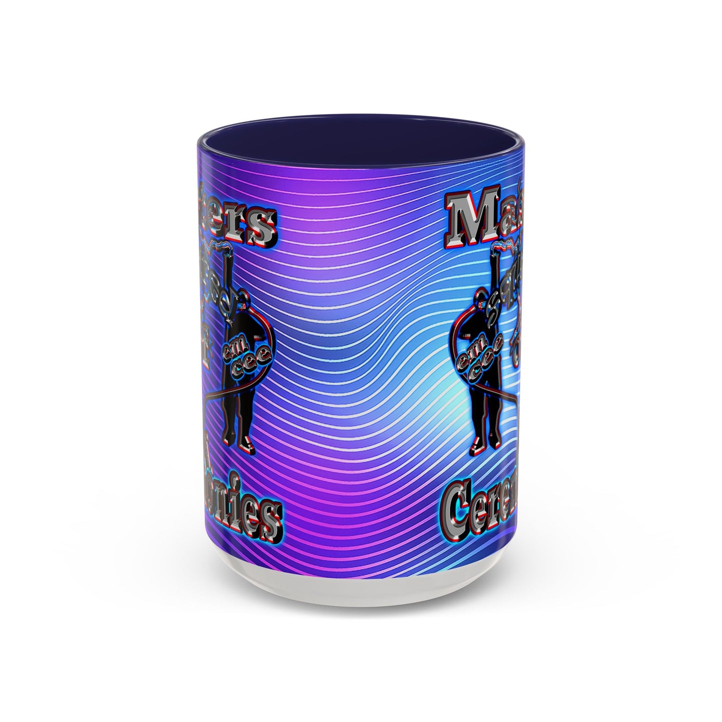 em cee squared - Accent Mug (purple wave)