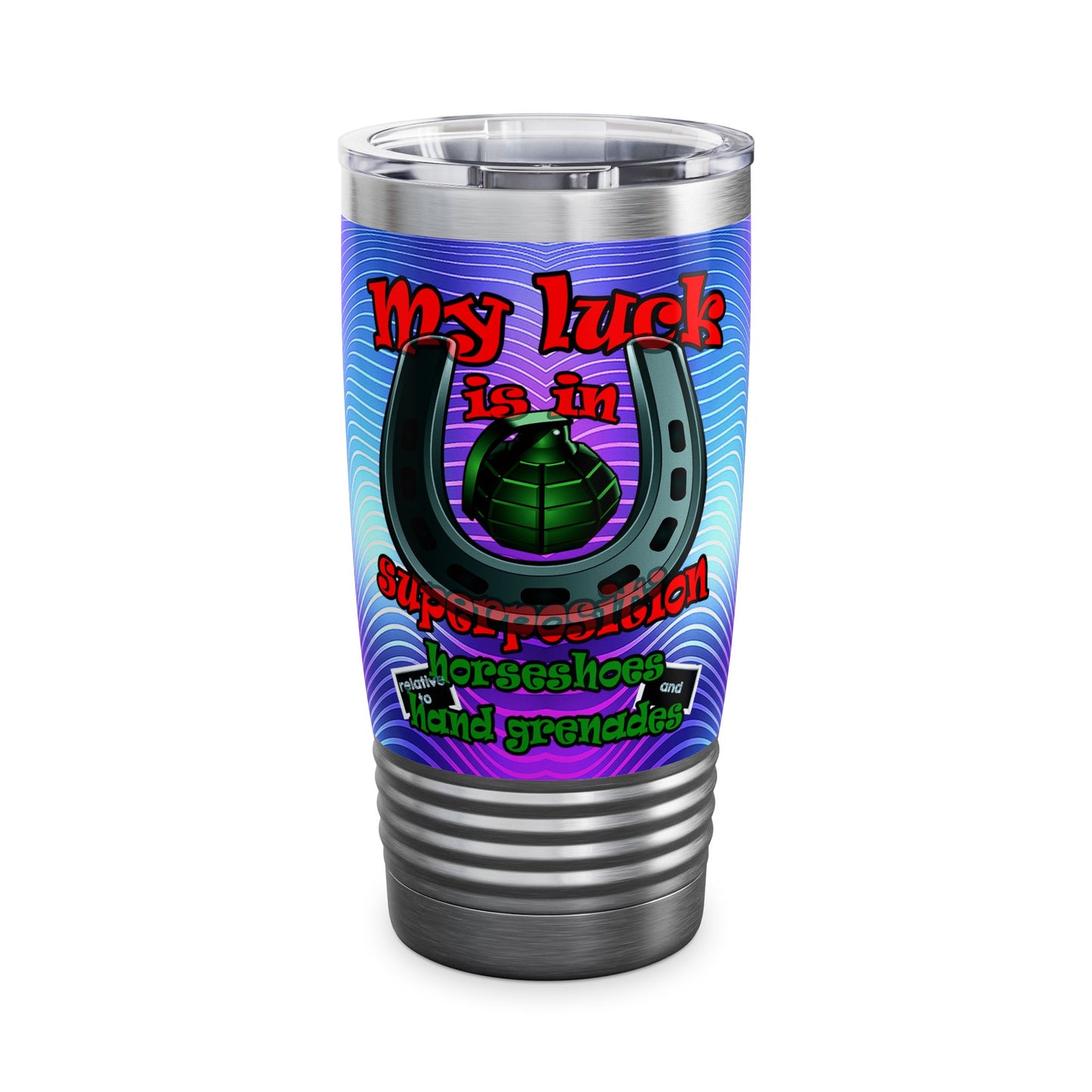 my luck - Ringneck Tumbler, 20oz (purple wave)
