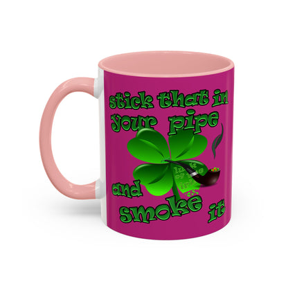 celtics logo - Accent Mug (pink)