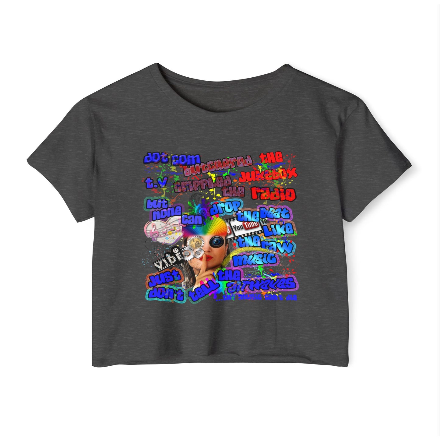 drop the beat - Women's Festival Crop Top