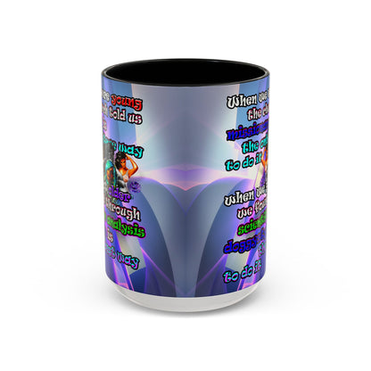 doggystyle - Accent Mug (grey-pink wave)