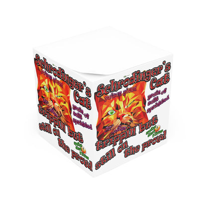 schrodinger's cat - note cube (white)