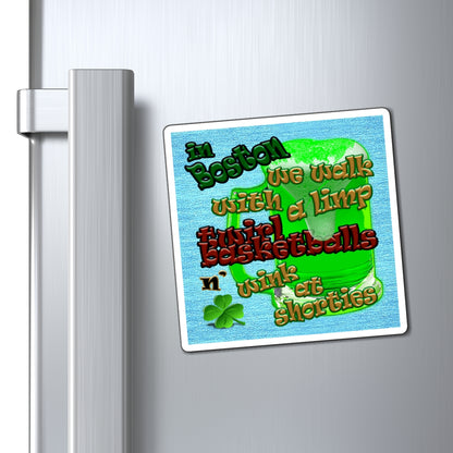celtics logo - Magnets - (faded blue)