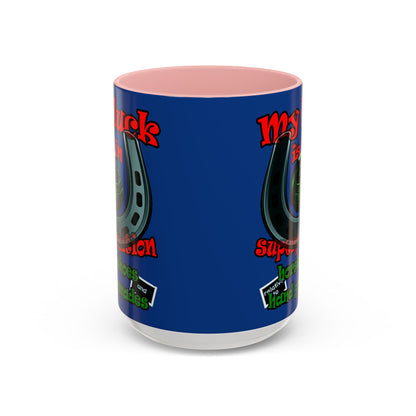 my luck - Accent Mug (dark blue)