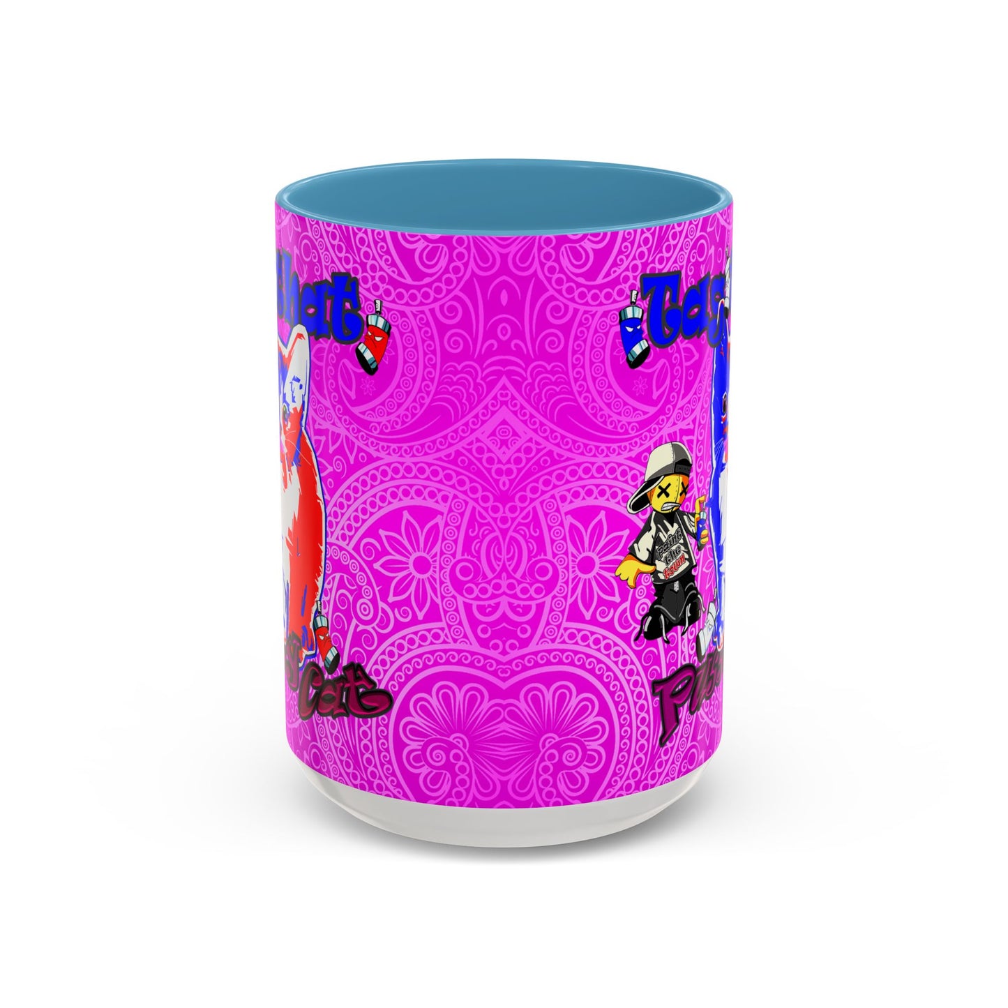 tag that - Accent Mug (pink swirl)