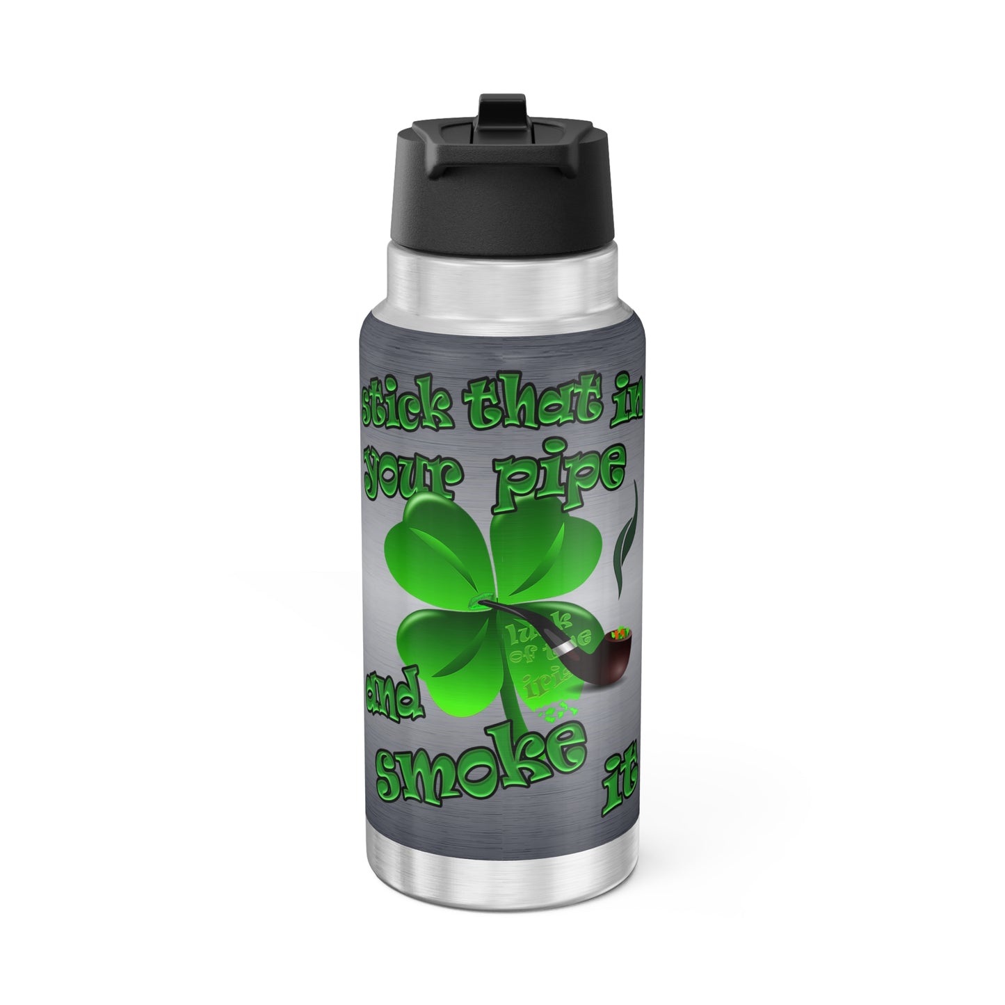 celtics logo - Gator Tumbler, 32oz  (brushed nickel)