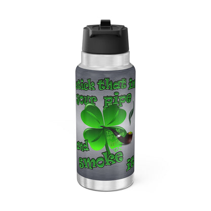 celtics logo - Gator Tumbler, 32oz  (brushed nickel)