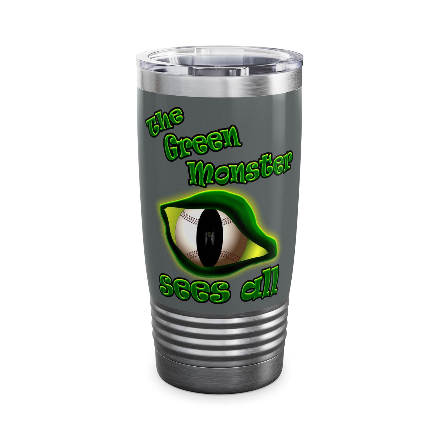 green monster - Ringneck Tumbler, 20oz (dark grey)
