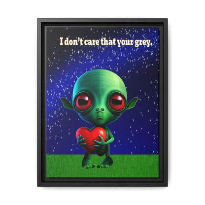 I don't care that your grey - framed canvas art ('snoops' background)