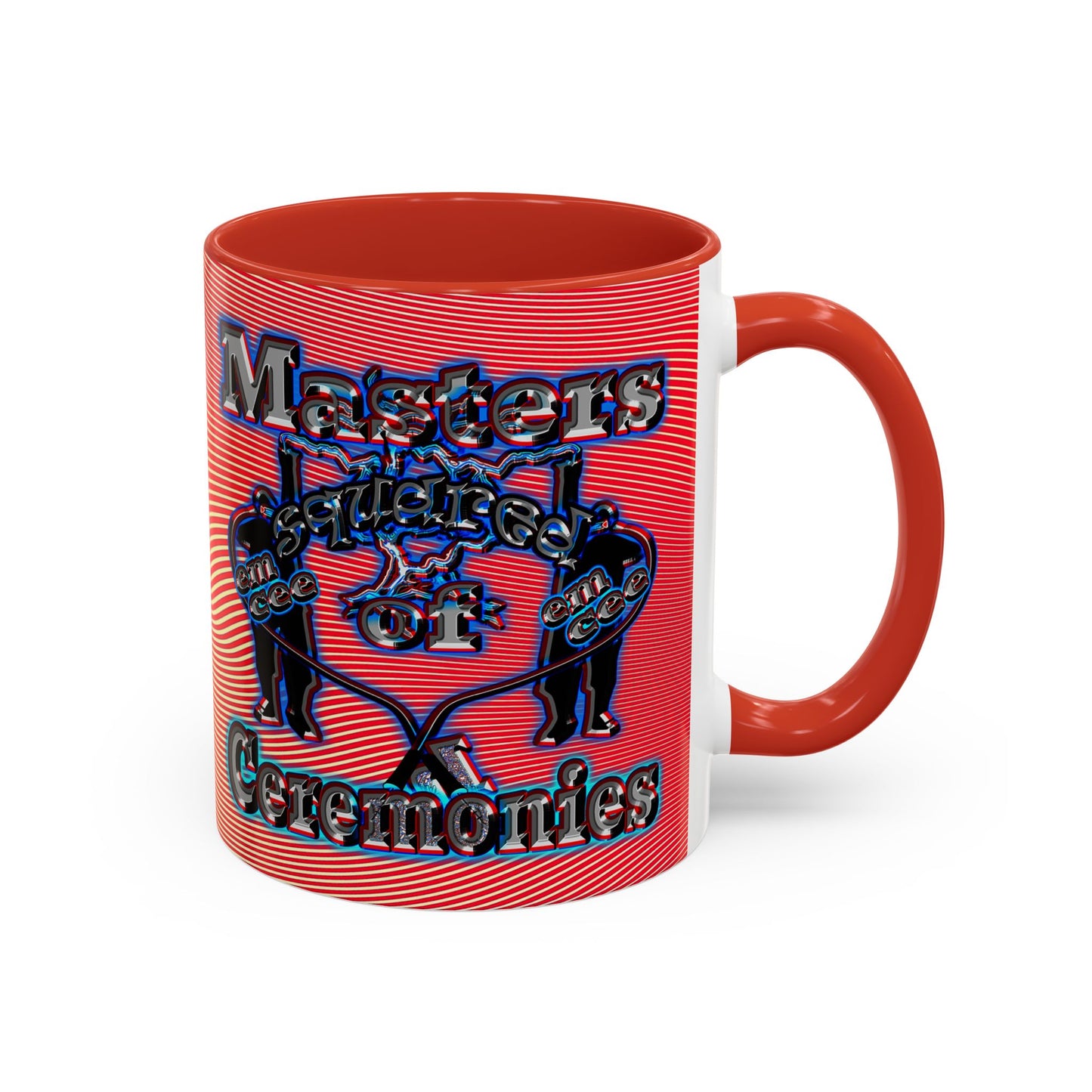 em cee squared - Accent Mug (yellow-orange wave)