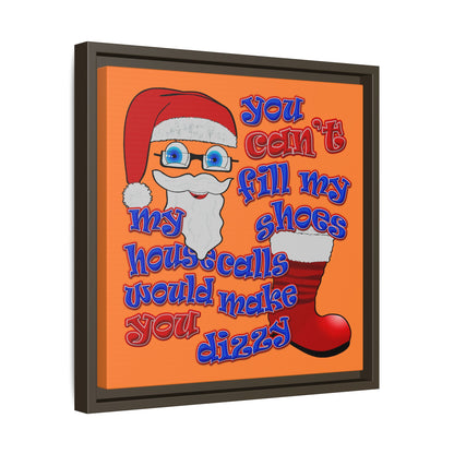 santa's shoes - framed canvas art (crusta)