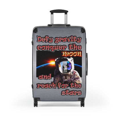 defy conquer reach - Suitcase (brushed nickel)