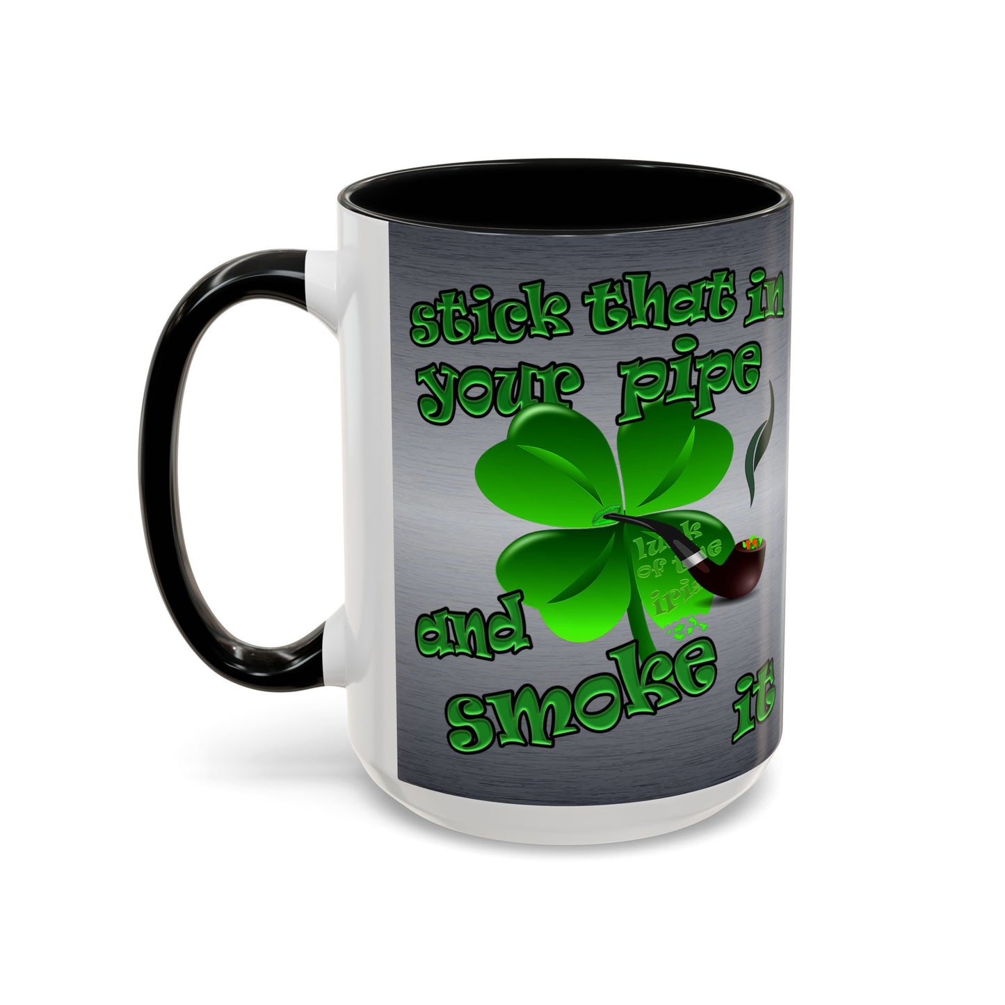 celtics logo - Accent Mug (brushed nickel)