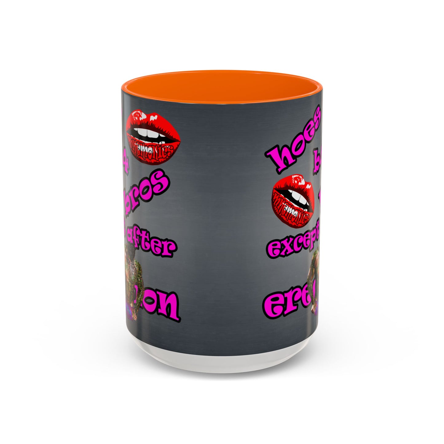 hoes b4 bros - Accent Mug (grey-light grey)