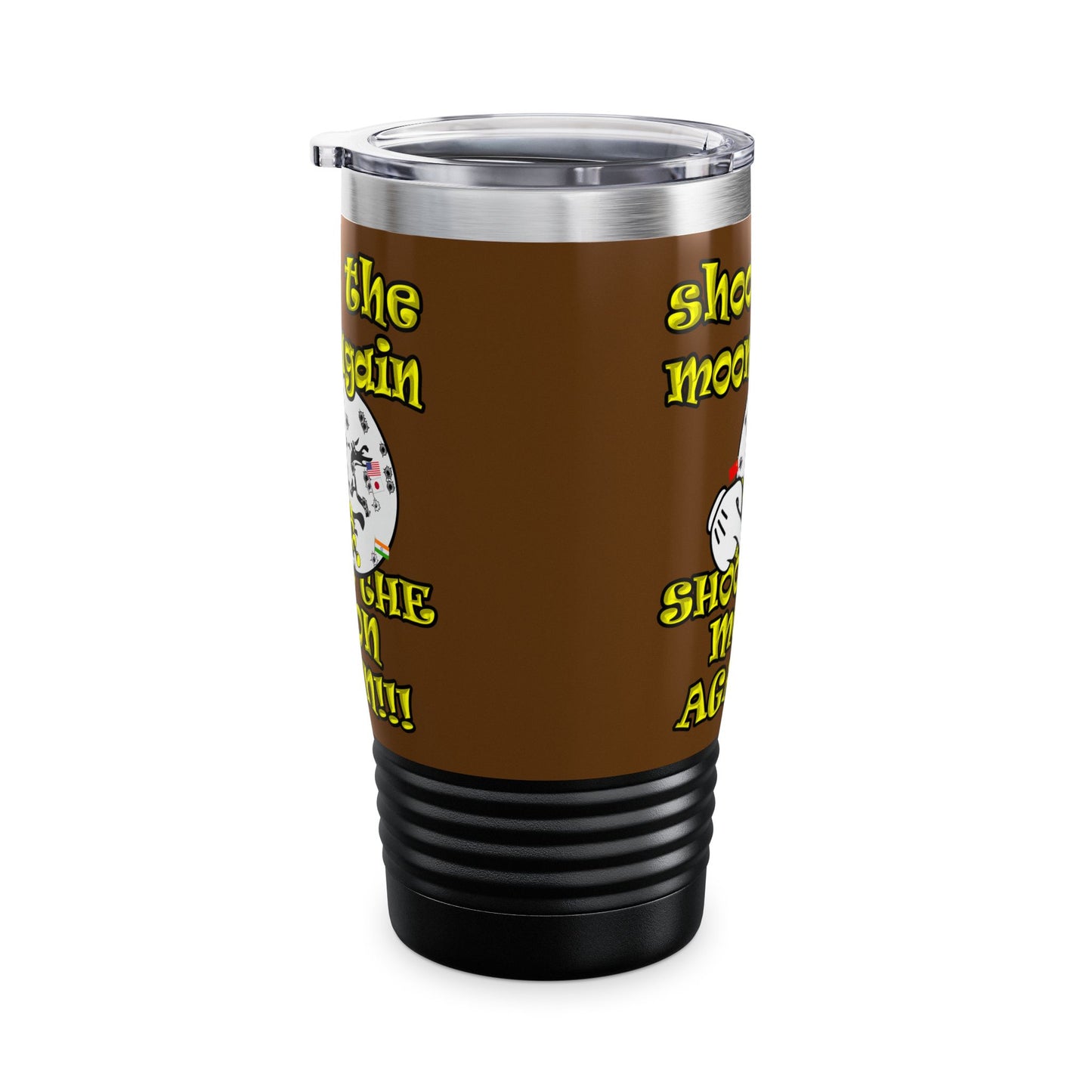 shoot the moon again - Ringneck Tumbler, 20oz (brown)