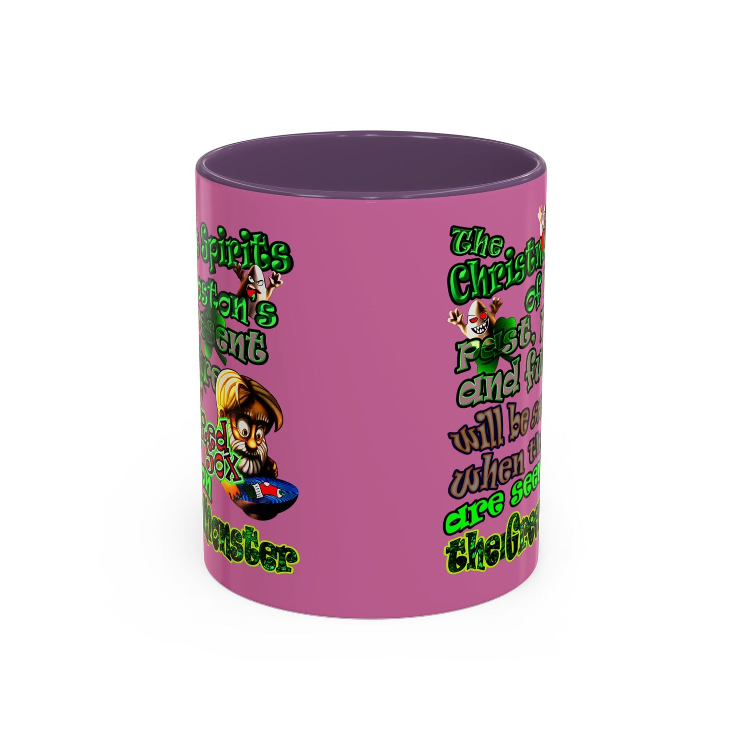 christmas spirits of boston - Accent Mug (light pink)