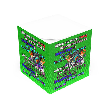doggystyle - note cube (logo green)