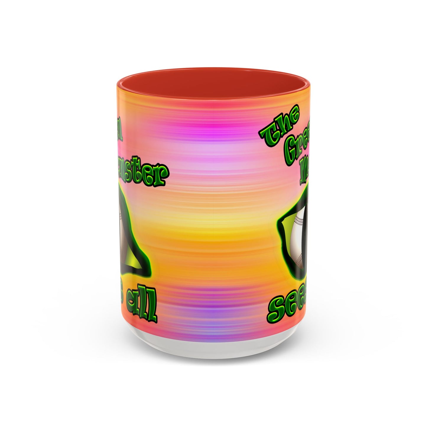 green monster - Accent Mug (color blur)