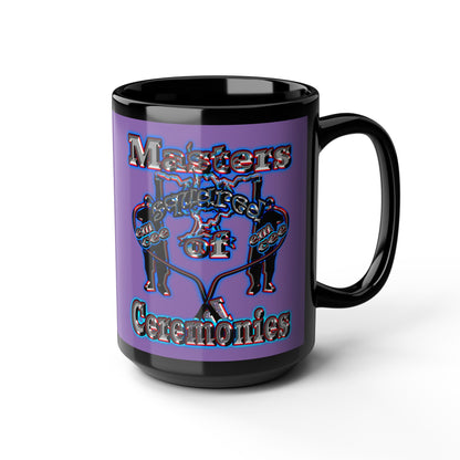 em cee squared - Black Mug (light purple)