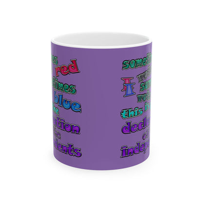 declaration of the independents - White Mug (light purple)