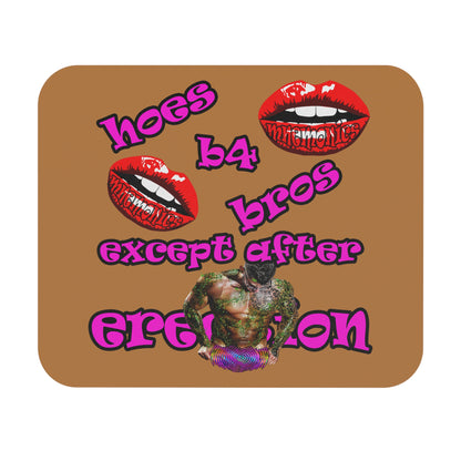 hoes b4 bros - Mouse Pad (Rectangle) (light brown)