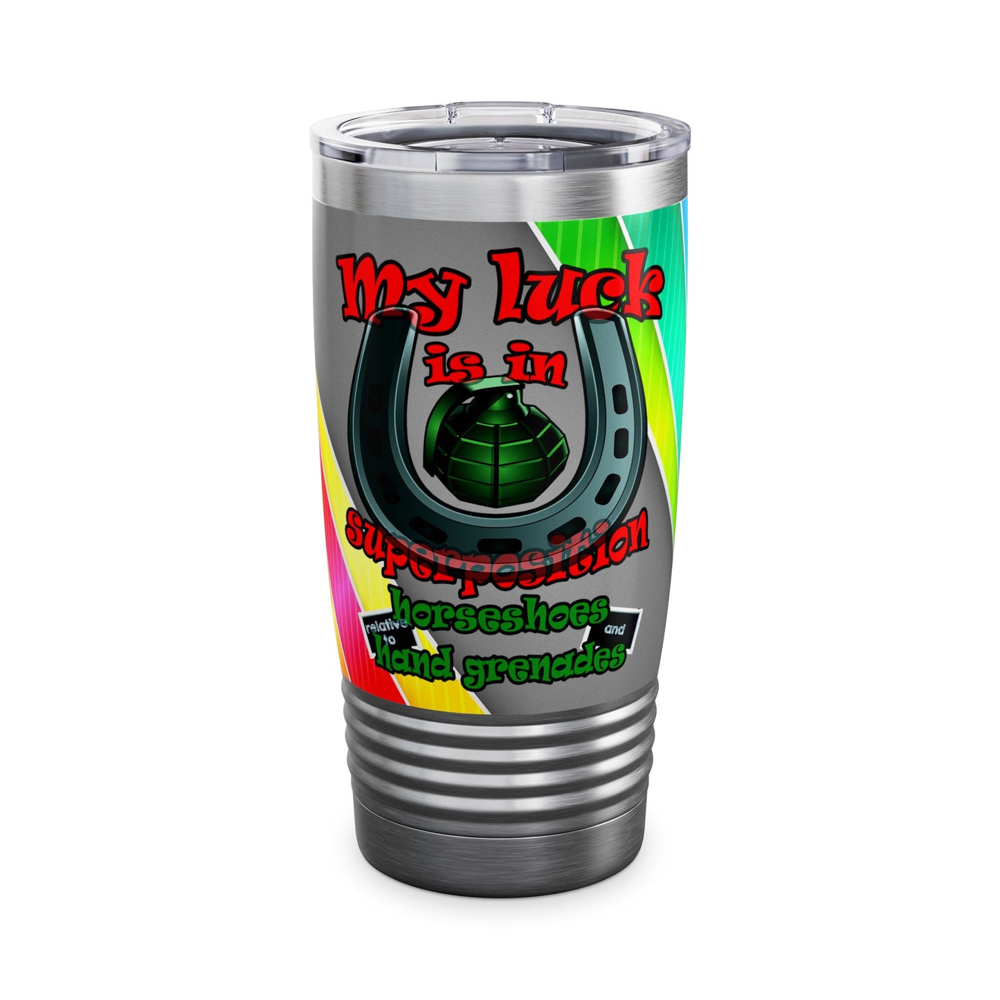 my luck - Ringneck Tumbler, 20oz (rainbow split)