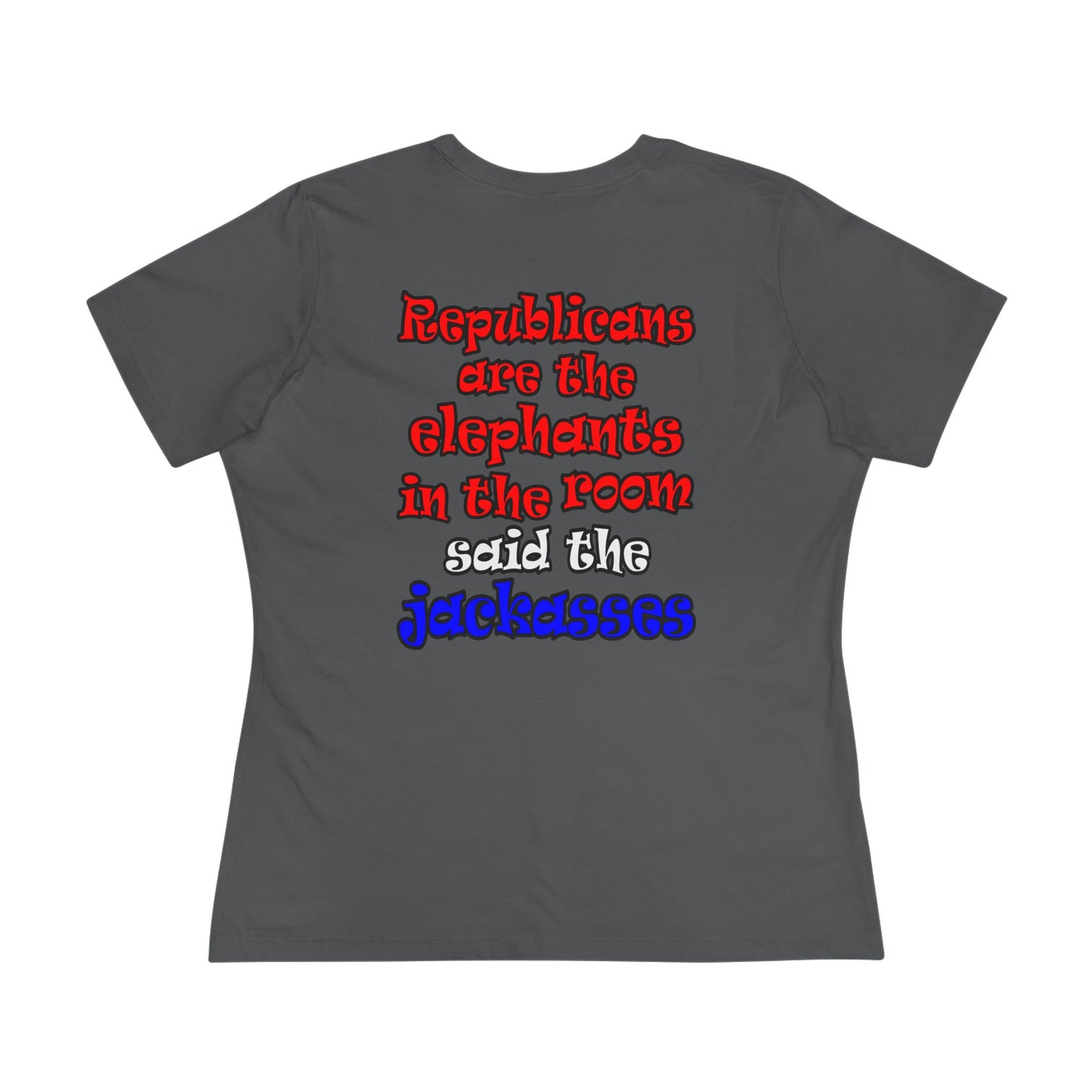 donkeys and elephants - Women's Premium Tee