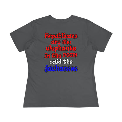 donkeys and elephants - Women's Premium Tee