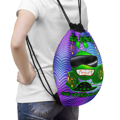 disc jockey - Drawstring Bag (purple wave)